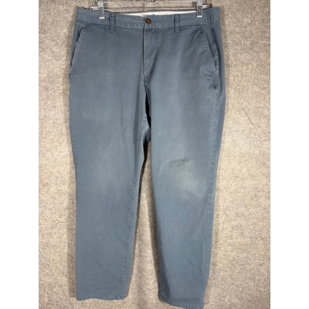 Bonobos Weekday Warrior Chinos Athletic Fit Slate Blue Gray Pants 33x30 Stretch‎